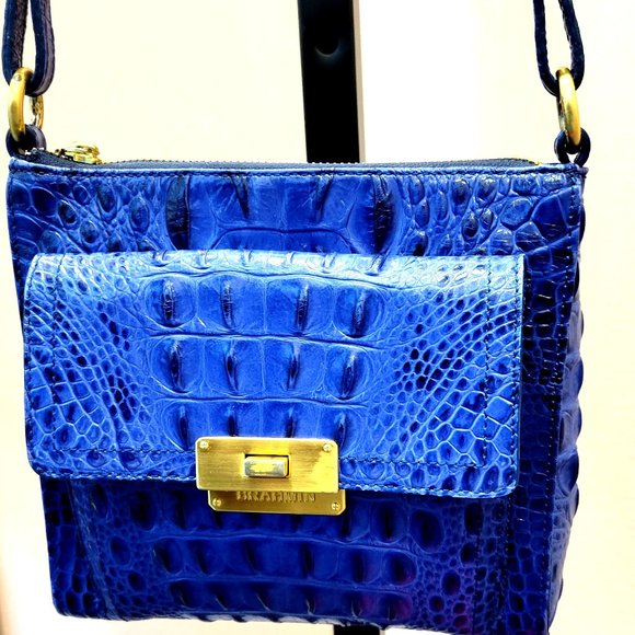 Brahmin Handbags - Beautiful Blue Alligator/Croco Print Brahmin